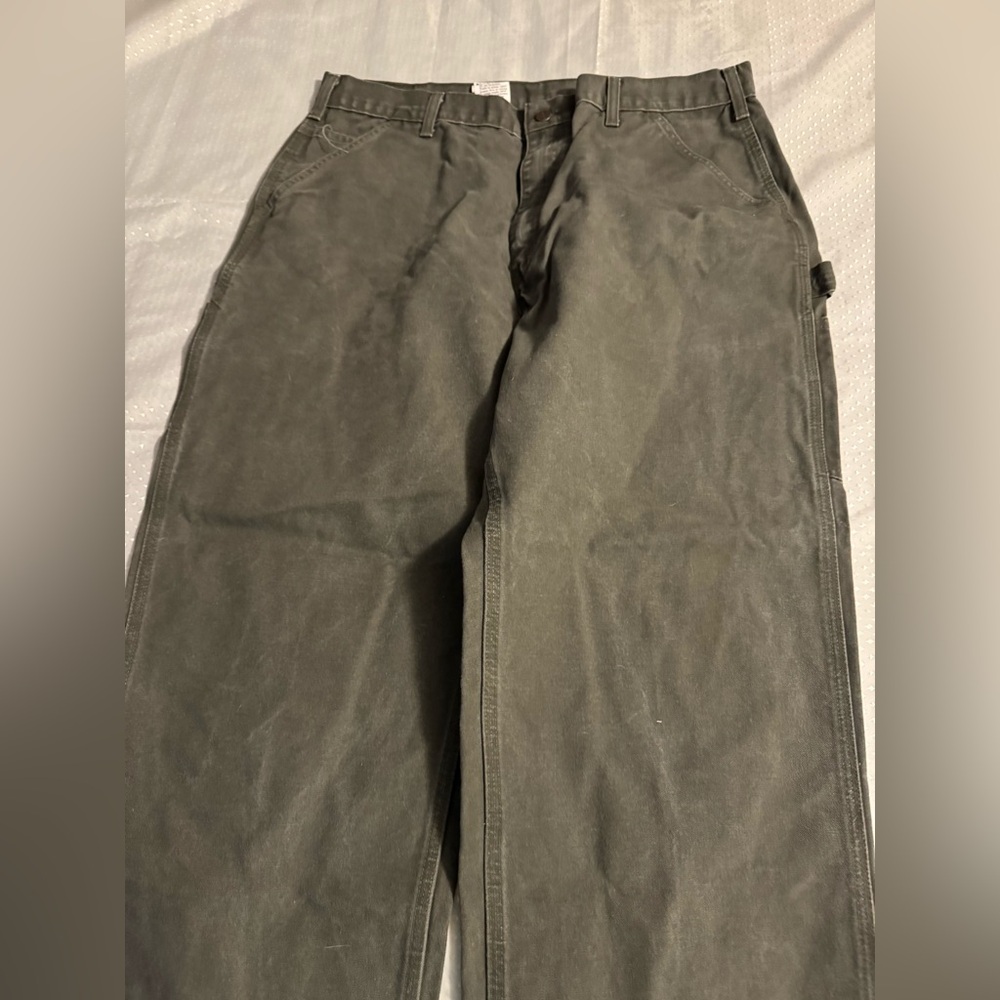 Carhartt B11-MOS 38x31 Green carpenter pants - Picture 2 of 9